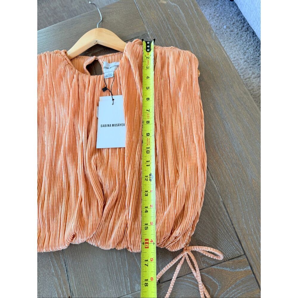 NWT Sabina Musayev North Top & Galia Skirt Set in Peach Size Small (D4) - Picture 9 of 11